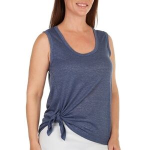 BOBEAU Women's Tie Front Knit Tank Top Sleeveless Blouse size medium